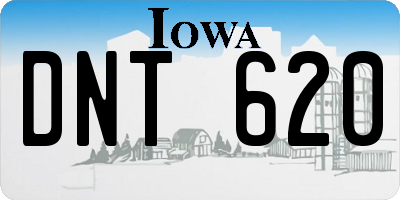 IA license plate DNT620