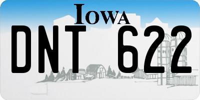 IA license plate DNT622