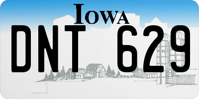 IA license plate DNT629