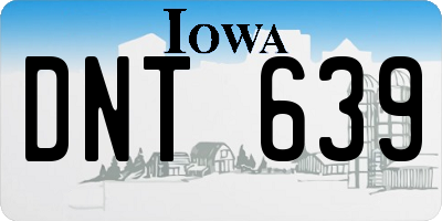 IA license plate DNT639