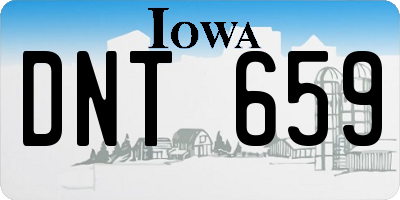 IA license plate DNT659
