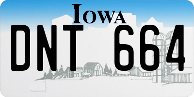 IA license plate DNT664