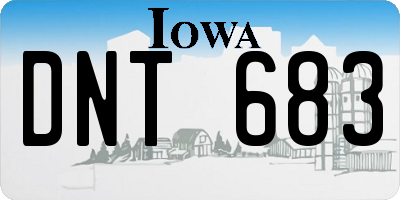 IA license plate DNT683