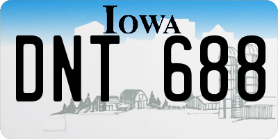 IA license plate DNT688