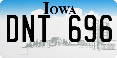 IA license plate DNT696