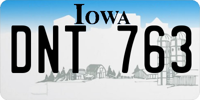 IA license plate DNT763