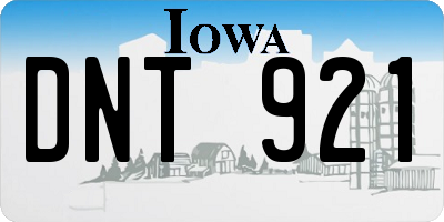 IA license plate DNT921