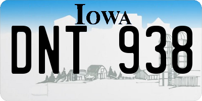 IA license plate DNT938
