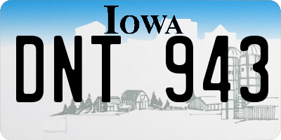IA license plate DNT943