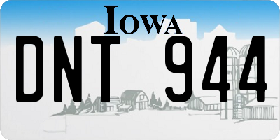 IA license plate DNT944