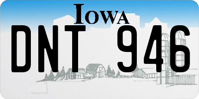 IA license plate DNT946