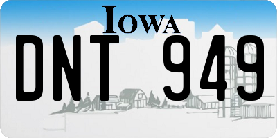 IA license plate DNT949