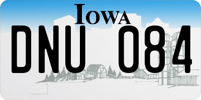 IA license plate DNU084