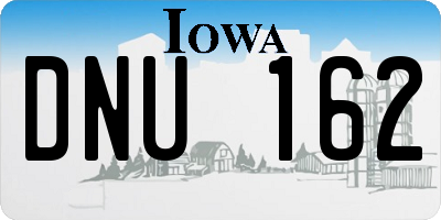IA license plate DNU162