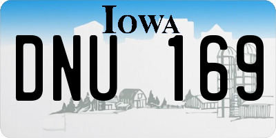 IA license plate DNU169