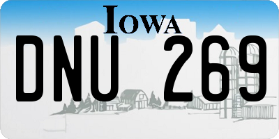 IA license plate DNU269