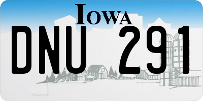 IA license plate DNU291