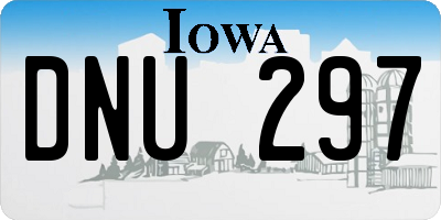 IA license plate DNU297