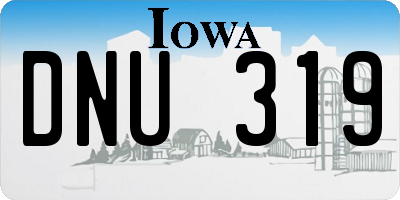 IA license plate DNU319