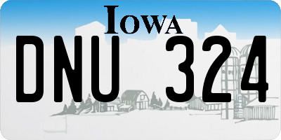 IA license plate DNU324