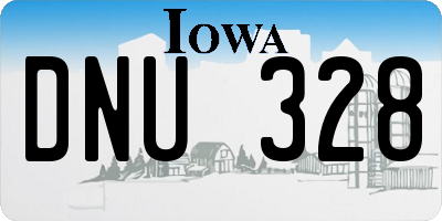 IA license plate DNU328