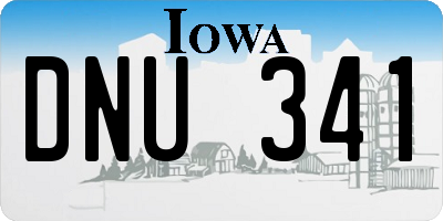 IA license plate DNU341