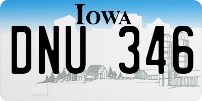 IA license plate DNU346