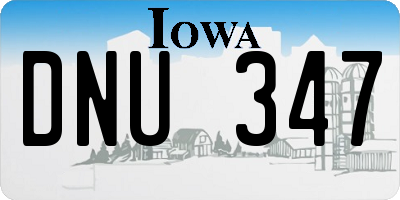 IA license plate DNU347