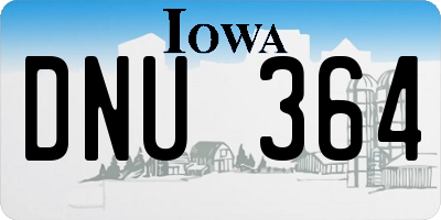 IA license plate DNU364