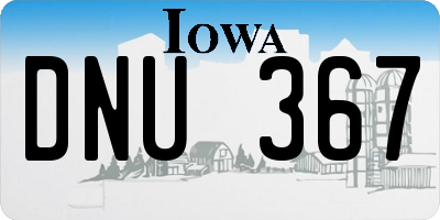 IA license plate DNU367