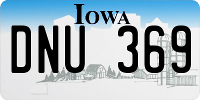 IA license plate DNU369