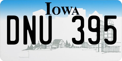 IA license plate DNU395