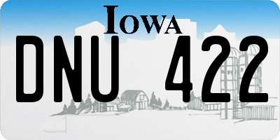 IA license plate DNU422