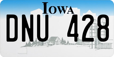 IA license plate DNU428