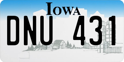 IA license plate DNU431