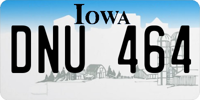 IA license plate DNU464