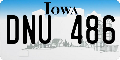 IA license plate DNU486