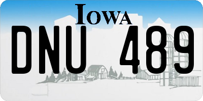 IA license plate DNU489