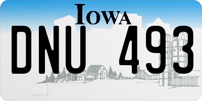 IA license plate DNU493