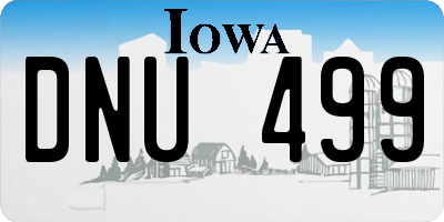 IA license plate DNU499