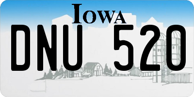IA license plate DNU520