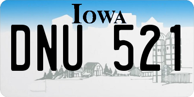 IA license plate DNU521