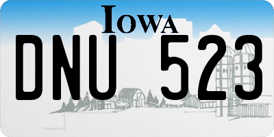 IA license plate DNU523