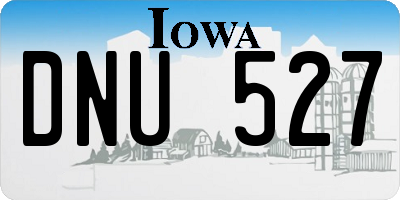 IA license plate DNU527