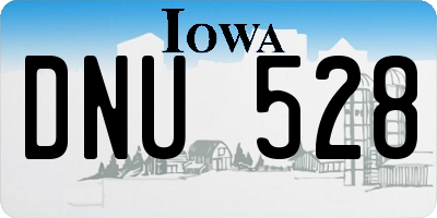 IA license plate DNU528
