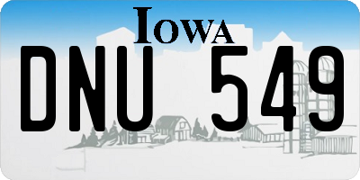 IA license plate DNU549