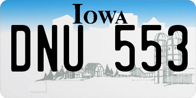IA license plate DNU553