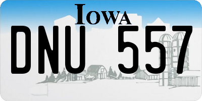 IA license plate DNU557