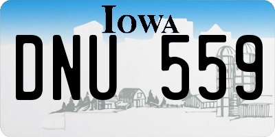IA license plate DNU559