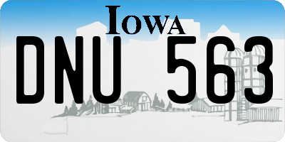 IA license plate DNU563
